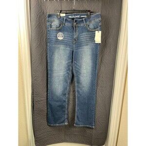 Wallflower The Luscious Curvy Fit Bootcut Midrise Jeans SZ 18 NWT Denim Plus Cut